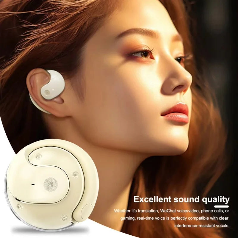 Lenovo Wireless Bluetooth AI Real-time Language Translation Earphones 144 Languages Ear Hanging Headphone Translator For Busine